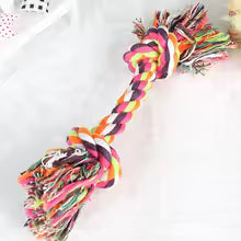 Bite-resistant cotton chew toy for small dogs